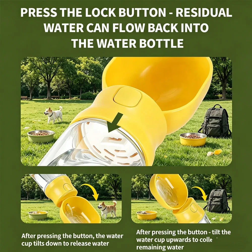 2-in-1 Pet Travel Bottle