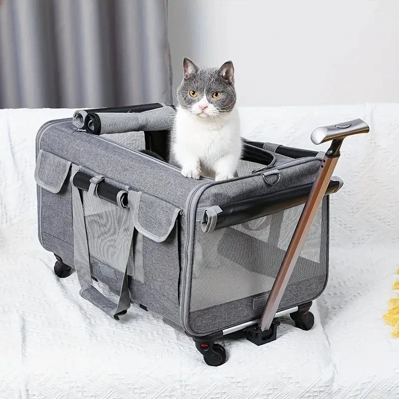 Large Foldable Pet Trolley Carrier