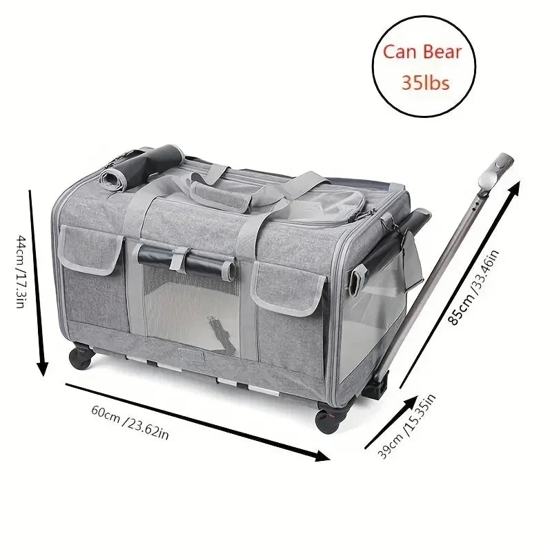 Large Foldable Pet Trolley Carrier