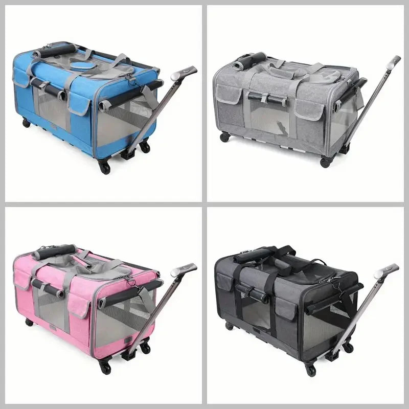 Large Foldable Pet Trolley Carrier